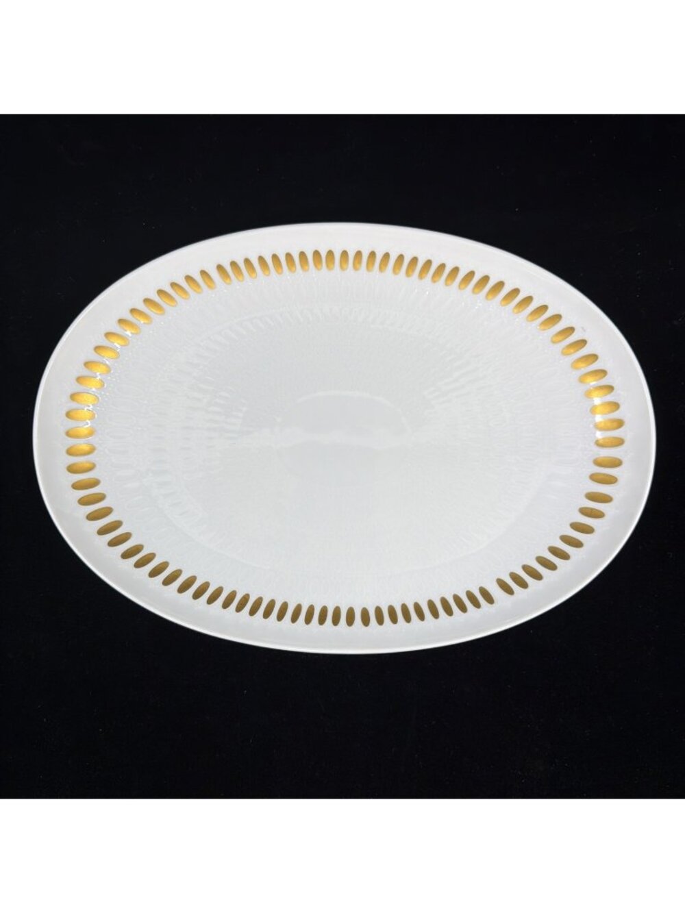 Rosenthal Continental R2035 Romance Gold 11 3/8" Oval Serving Platter Germany